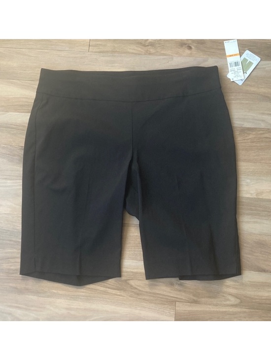 Ruby Rd. Pants - Ruby Rd black short pull on short with stretch slimming contour waistband 24W